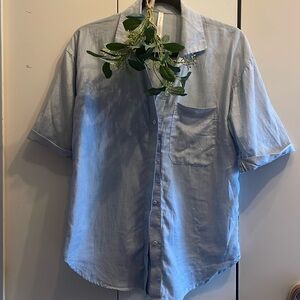 BNWT - Aritzia Babaton The Group Blue Striped Shirt